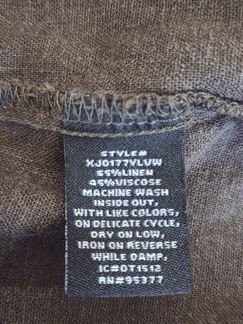 Sanctuary Olive Green Linen Blend Utility Jacket Tie Waist Size Small - Picture 12 of 13